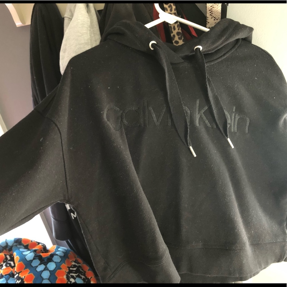 cropped sweatshirt